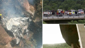 Child is only survivor after bus full of Easter worshippers plunges off bridge, killing 45