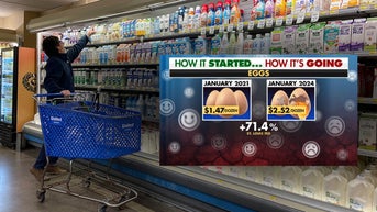 Shoppers punished by soaring prices of eggs, milk as Biden celebrates the economy