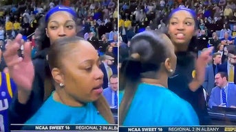 Angel Reese gets into fiery exchange with Bruins coach during handshake