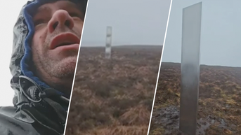 Hiker spots mysterious ‘UFO’-like statue on trail he frequents: ‘I’ve never seen this before'