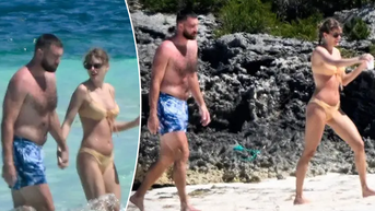 Taylor Swift and Travis Kelce enjoy PDA-packed getaway in dreamy Bahamas