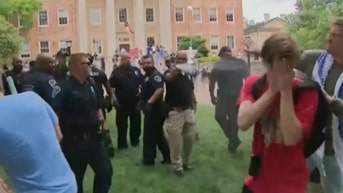 Police pepper spray unruly anti-Israel agitators at UNC Chapel Hill
