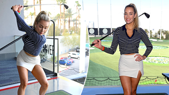 Influencer gets candid about falling in love with golf again after struggles