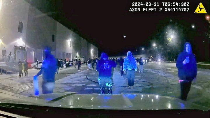 Female cop nearly killed when masked ‘wannabe thugs’ surround car during chaotic ‘street takeover’