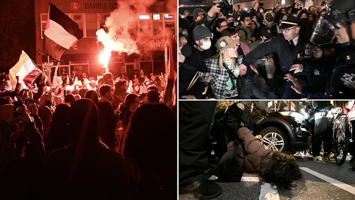 Anti-Israel agitators turned violent after NYPD descended on NYU mob
