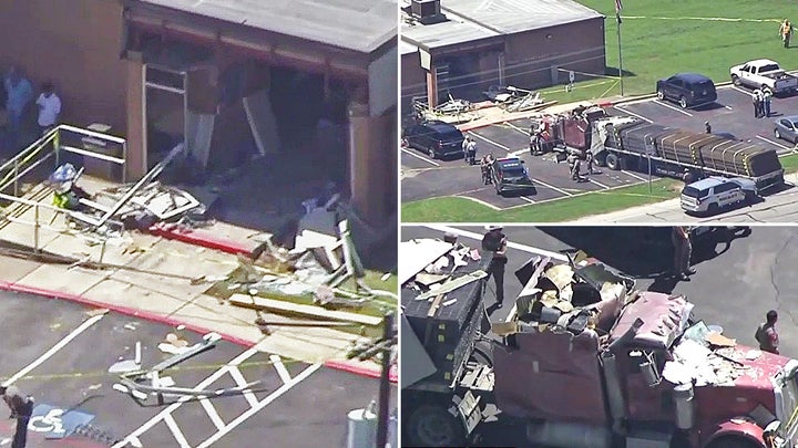 Multiple people injured after large truck rams into Texas Department of Public Safety office