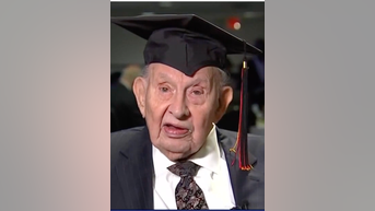 WWII veteran gets diploma at 100