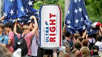 Bud Light rival plans 'pro-America rager' for frat that defended US flag during riot