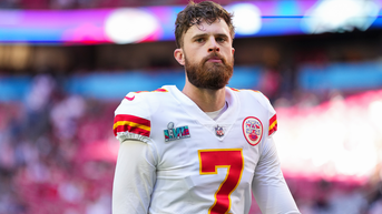 Harrison Butker doubles down on viral speech and his faith in first public appearance since