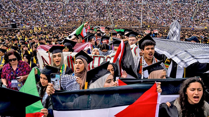 Anti-Israel agitators cause scene during University of Michigan’s graduation