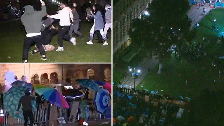 Violence breaks out at UCLU encampment as objects thrown, pepper spray deployed