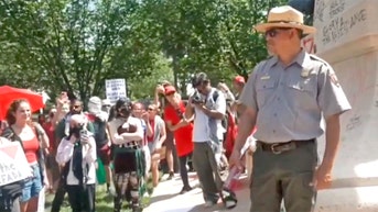 Anti-Israel agitators vandalize property outside White House and hurl objects at park ranger