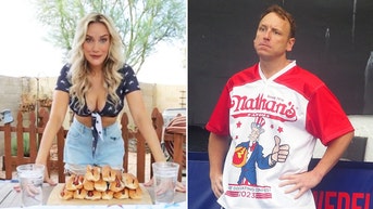 Internet personality shows off hot dog eating skills, offers to replace Joey Chestnut