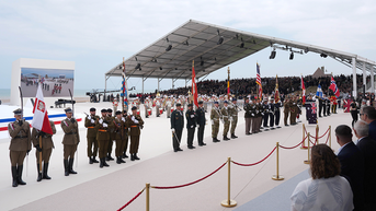 World leaders participate in D-Day international ceremony on Omaha Beach