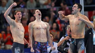 Men’s swimming team snags first gold medal for US at Paris Olympics - Fox News