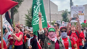 Pro-terror agitators chant 'allahu Akbar,' torch and replace US flags in nation's capital - Fox News