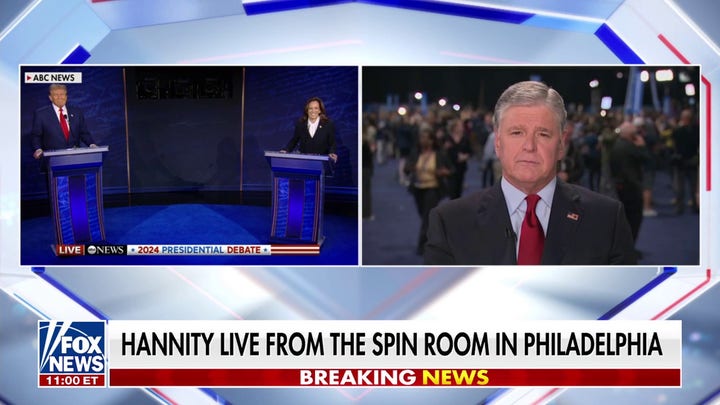 TUNE IN: Hannity hosts coverage from the spin room after Harris and Trump trade barbs in first showdown - Fox News