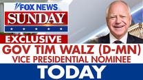 EXCLUSIVE: Dem VP nominee Gov. Tim Walz joins ‘Fox News Sunday’ at 2p ET - Fox News