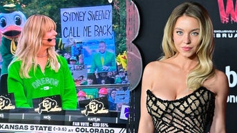 College football mascot sends flirty message to A-list star on TV — and gets her attention - Fox News