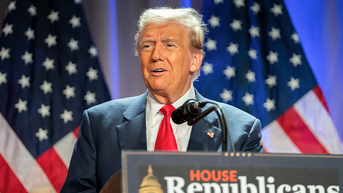 Trump throws support behind Speaker Johnson while cracking joke about himself - Fox News