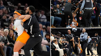 Security guards tackle two women to the ground during Knicks-Timberwolves game - Fox News