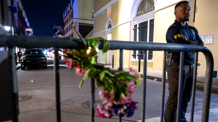 Flowers on barricade - Fox News