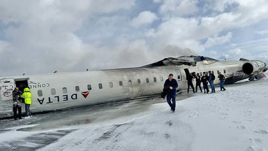 Investigators reveal what caused Delta plane to flip over on runway in terrifying scene