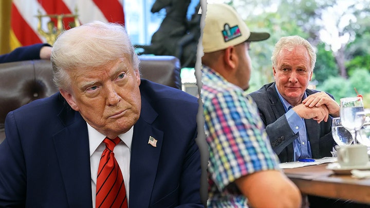 Trump rips Dem senator after his meeting with deported alleged gangbanger in El Salvador - Fox News