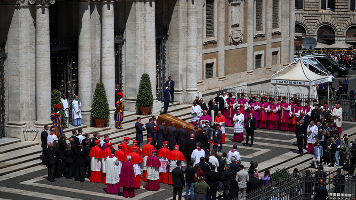 Pope Francis laid to rest after historic funeral in front of world leaders, crowds of mourners - Fox News