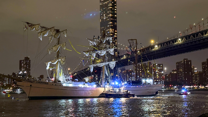 Urgent rescue ensues after massive ship crashes into iconic landmark - Fox News