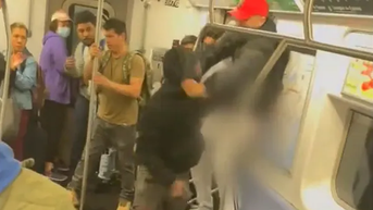 Violent stabbing attack on New York City subway train captured on camera - Fox News