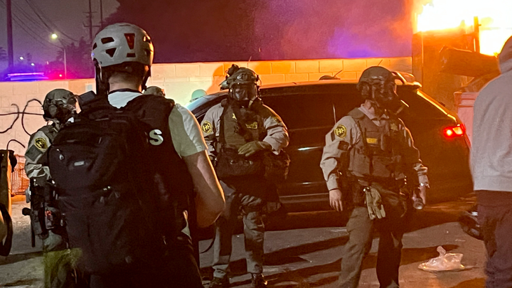 LA County Deputies in riot gear - Fox News