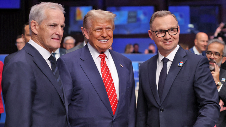 trump flanked by world leaders - Fox News
