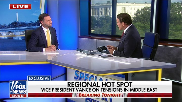 HAPPENING NOW: VP Vance reacts on 'Special Report' as Trump says Israel and Iran agree to ceasefire - Fox News