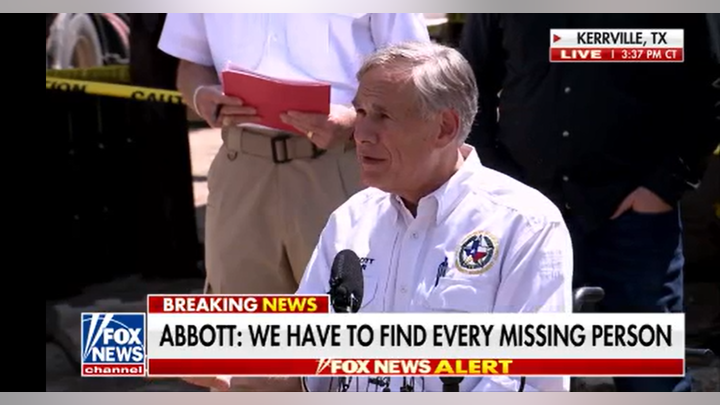 WATCH LIVE: Greg Abbott speaks as children remain missing after flood - Fox News