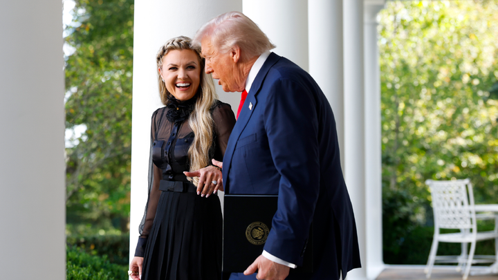 Trump, Erika smiling - Fox News