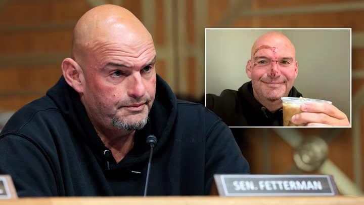 Fetterman shares stitched-up selfie as he is discharged from the hospital - Fox News