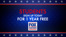For the first time ever, students can now join Fox Nation and get a year free! - Fox News