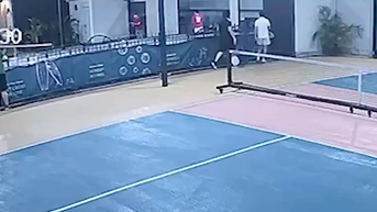 Deadly plunge caught on camera as man climbs over railing to retrieve pickleball - Fox News