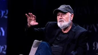 Reiner speaking wearing baseball cap - Fox News