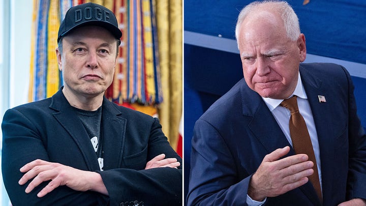 Elon Musk unleashes new nickname for Tim Walz amid Minnesota fraud probes - Fox News