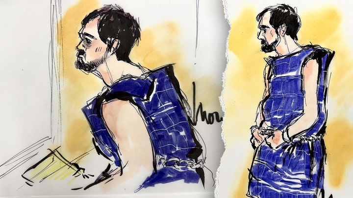 Nick Reiner seen in first court sketches after being charged with murdering parents - Fox News