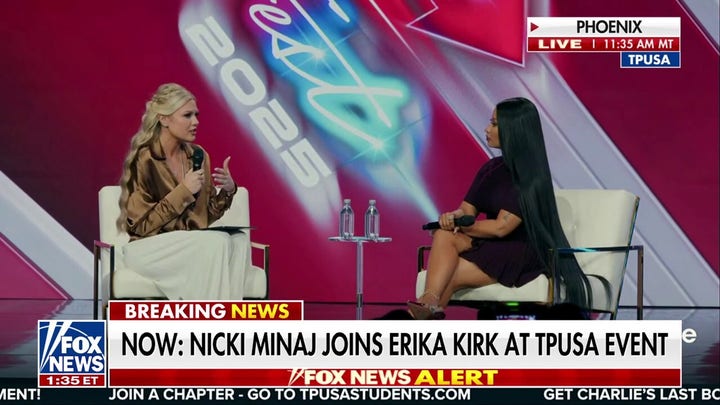 LIVE COVERAGE: Rapper Nicki Minaj joins Erika Kirk at TPUSA's AmericaFest - Fox News