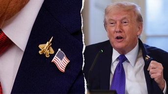 President Trump's new viral lapel pin ignites online sales, media buzz - Fox News