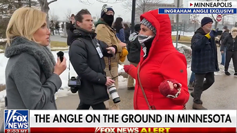 Masked agitator tells Laura Ingraham she’s 'getting paid right now' - Fox News