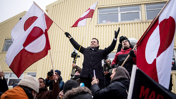 Men holding red and white flags - Fox News