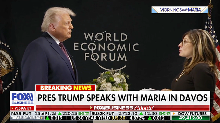 HAPPENING NOW: President Trump sits down with Maria Bartiromo after World Economic Forum - Fox News