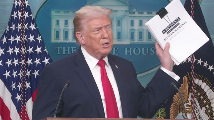 LIVE COVERAGE: President Trump takes questions at podium after one year back in WH - Fox News