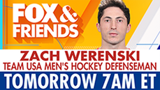 Team USA Men's Hockey Defenseman Zach Werenski joins FOX & Friends at 7AM ET - Fox News
