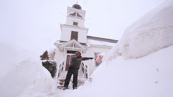 Shoveling path to stairs - Fox News